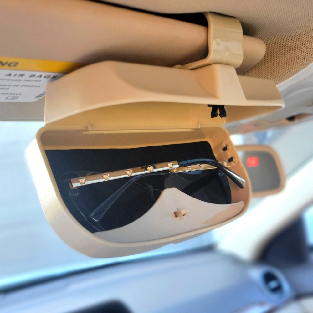 Plastic Velvet Lined Sunglasses Holder